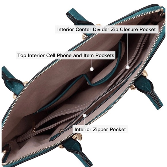 Spring / summer teal purse - Picture 6 of 7